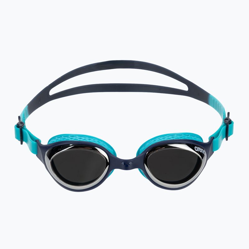Detské plavecké okuliare arena Air Jr Mirror silver/navy/water 2