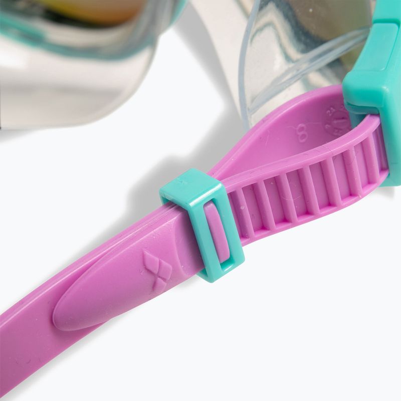 Detské plavecké okuliare arena The One Mirror Jr blue/water/violet 7