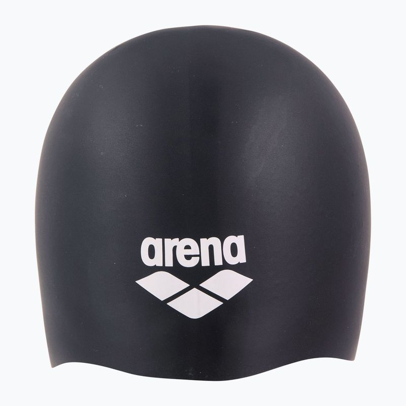 Arena Kúpacia čiapka s dlhými vlasmi čierna/biela