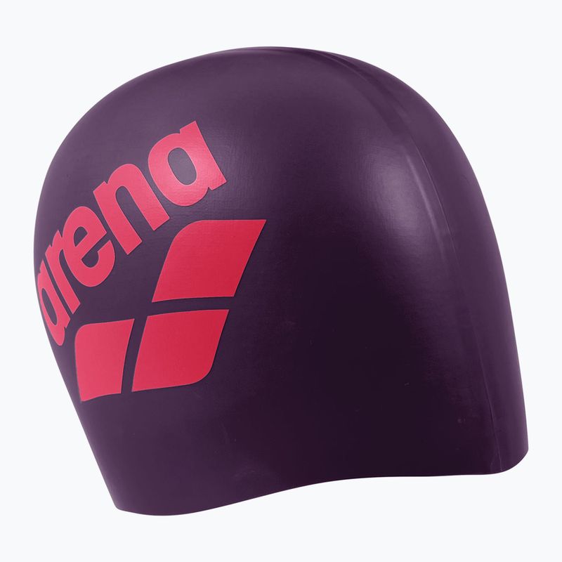 Plavecká čiapka arena Big Logo plum/bright coral 2