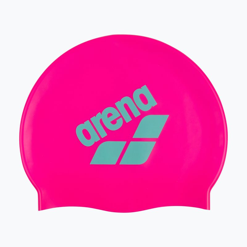 Arena Big Logo šokujúca ružová/vodná plavecká čiapka