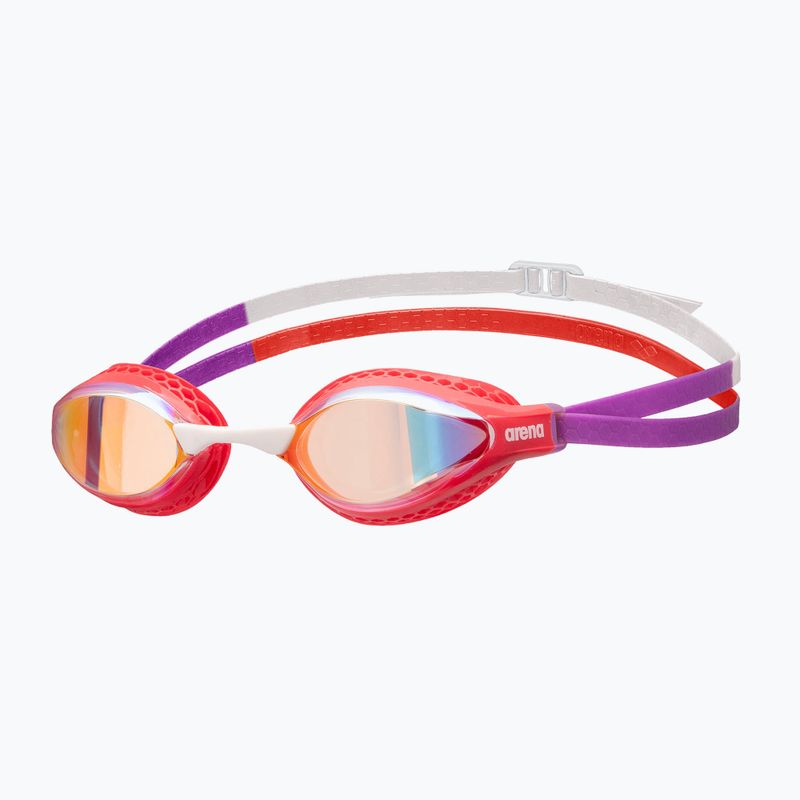 Plavecké okuliare Arena Air-Speed ​​Mirror yellow copper/bright coral/plum