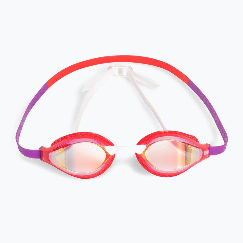 Plavecké okuliare Arena Air-Speed ​​Mirror yellow copper/bright coral/plum 2