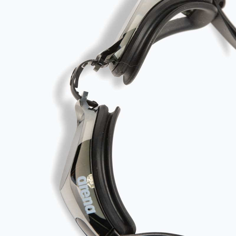 Plavecké okuliare Arena Zoom X-Fit Mirror silver/black/black 5
