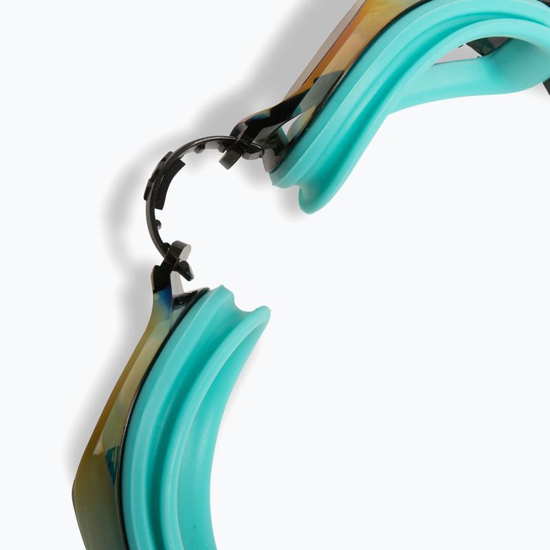 Plavecké okuliare Arena Zoom X-Fit Mirror turquoise/water/black 6