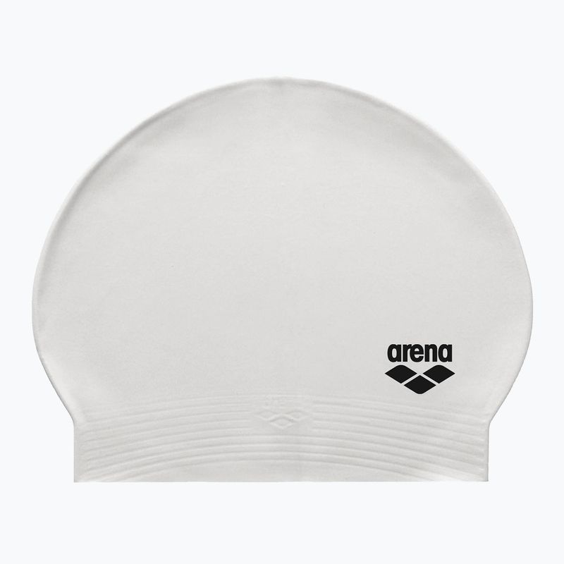Plavecká čiapka arena Soft Latex II white/black