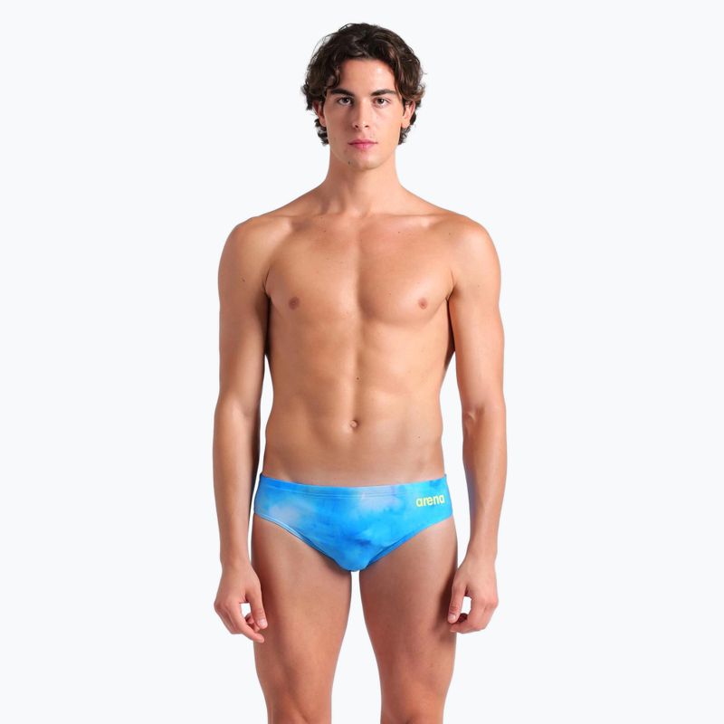 Pánske plavecké nohavičky Arena Tie-Dye Allover blue multi