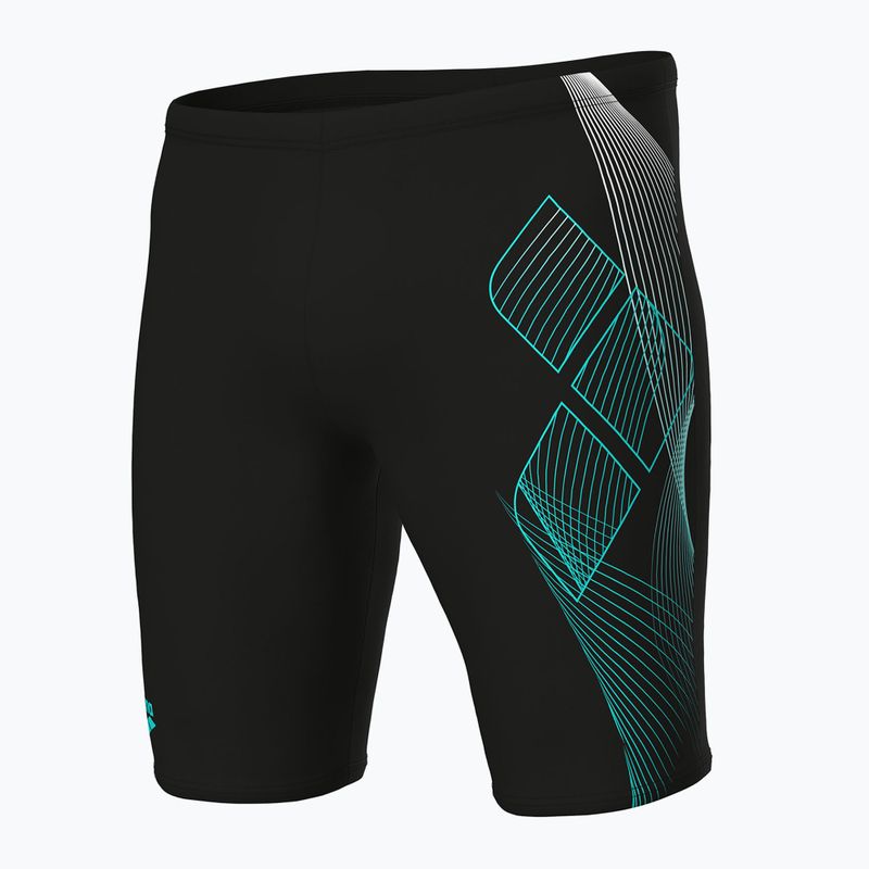 Pánske plavky jammery arena Sea Water Swim Jammer black/water 3