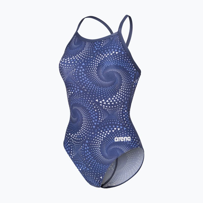 Dámske jednodielne plavky arena Fireflow Lightdrop Back navy/team navy 3