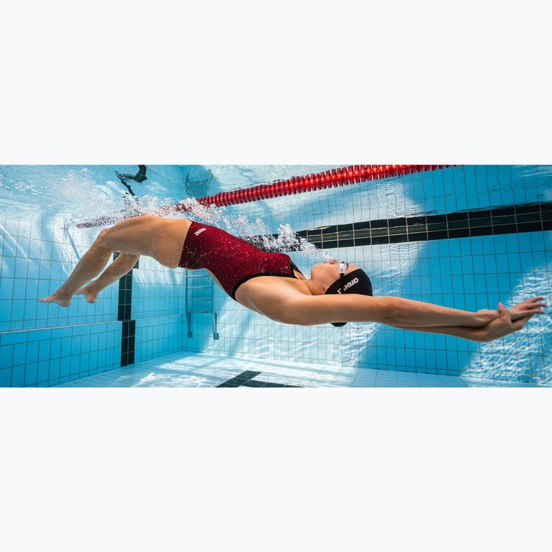 Dámske jednodielne plavky arena Snake Skin Challenge navy/team redwhiteblue 7