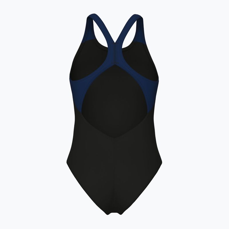 Dámske jednodielne plavky arena Flowing V Back black/navy 2