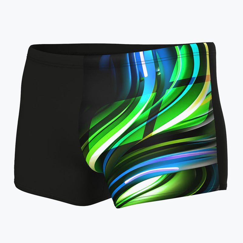 Pánske plavky boxerky arena Bloom Swim Short multi black/black 3