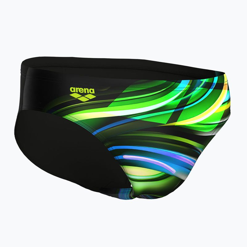 Pánske plavky arena Bloom Swim Briefs multi black/black 4