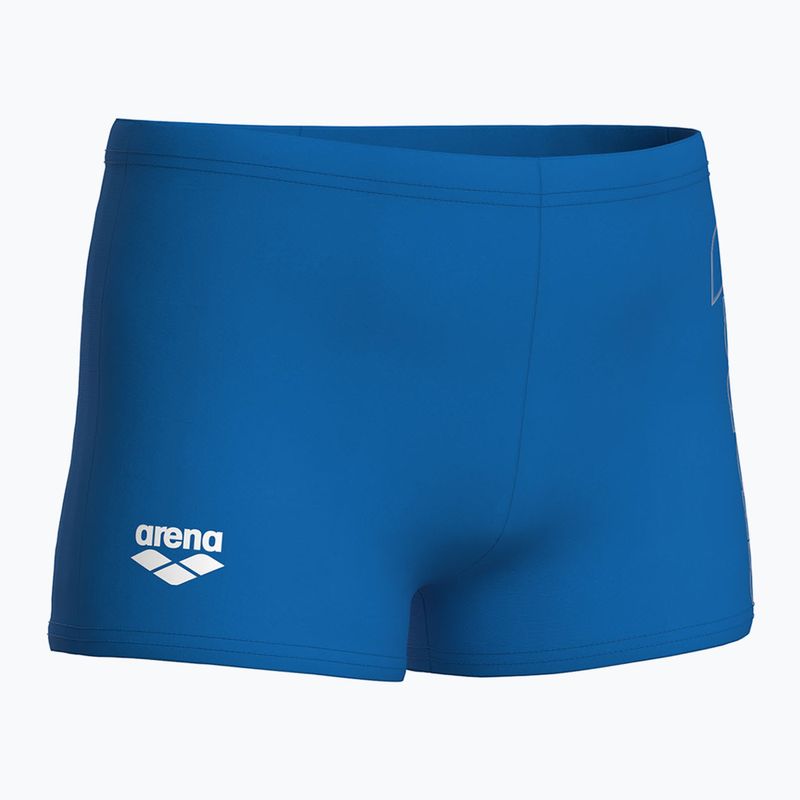 Detské plavky boxerky arena Logo Swim Short blue river/white 4