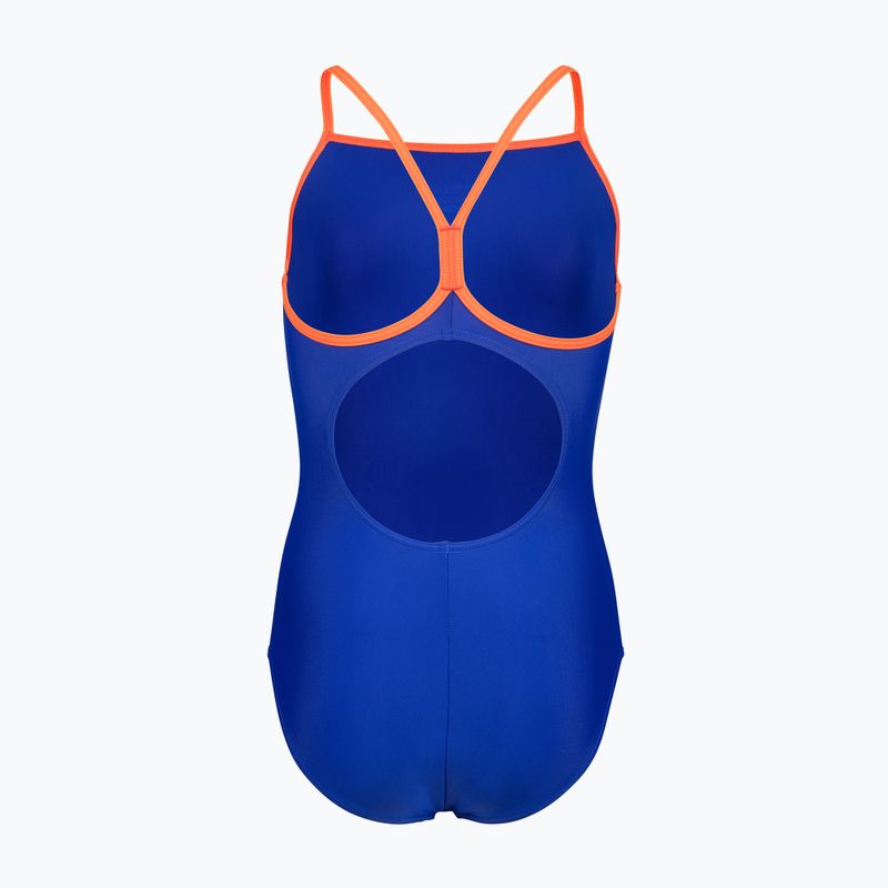 Detské jednodielne plavky arena Light Drop Solid neon blue/team orange/team orange 2