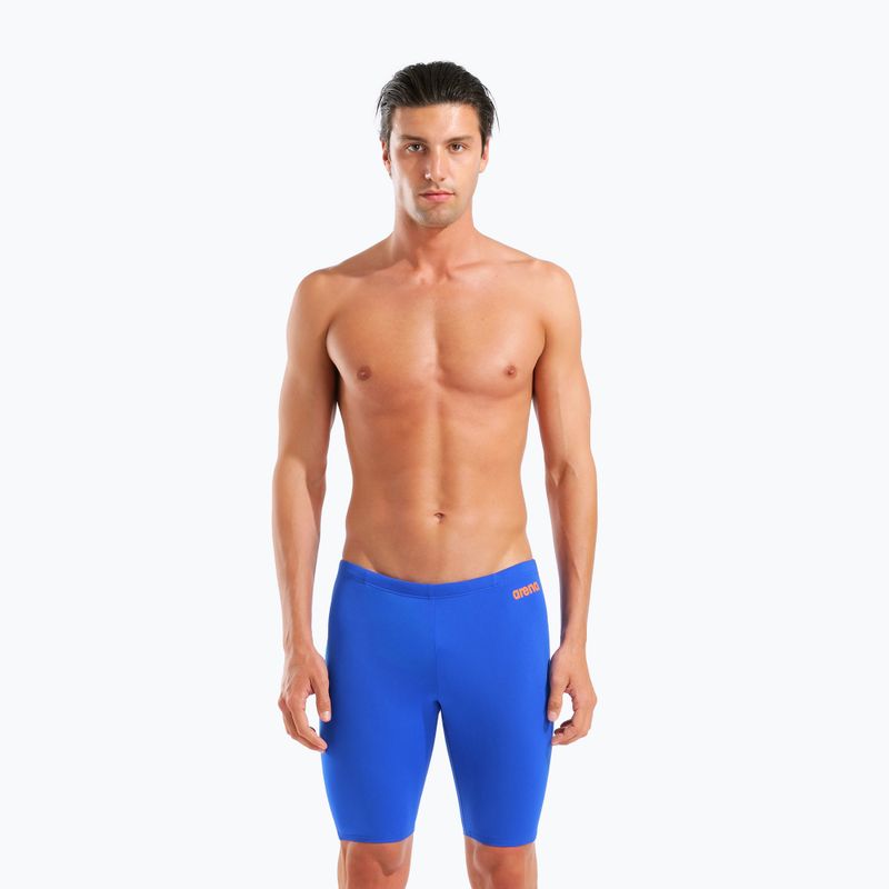 Pánske plavky jammery arena Team Swim Jammer Solid neon blue/team orange 5