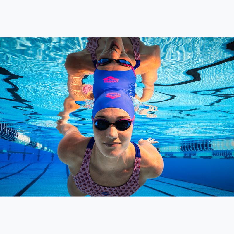 Plavecká čiapka arena Big Logo neon blue/shocking pink/yellow star 8