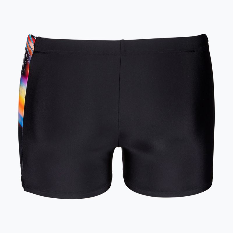 Plavecké boxerky Arena Lit Logo Swim Short black/multi 2