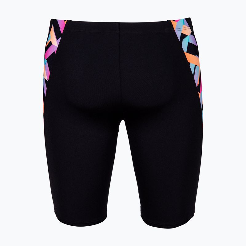 Pánske plavky jammery arena Texture Swim black/black multi 2