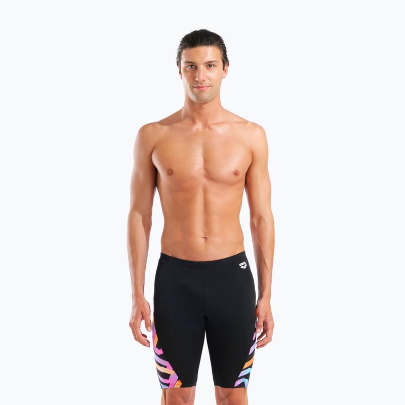 Pánske plavky jammery arena Texture Swim black/black multi 5