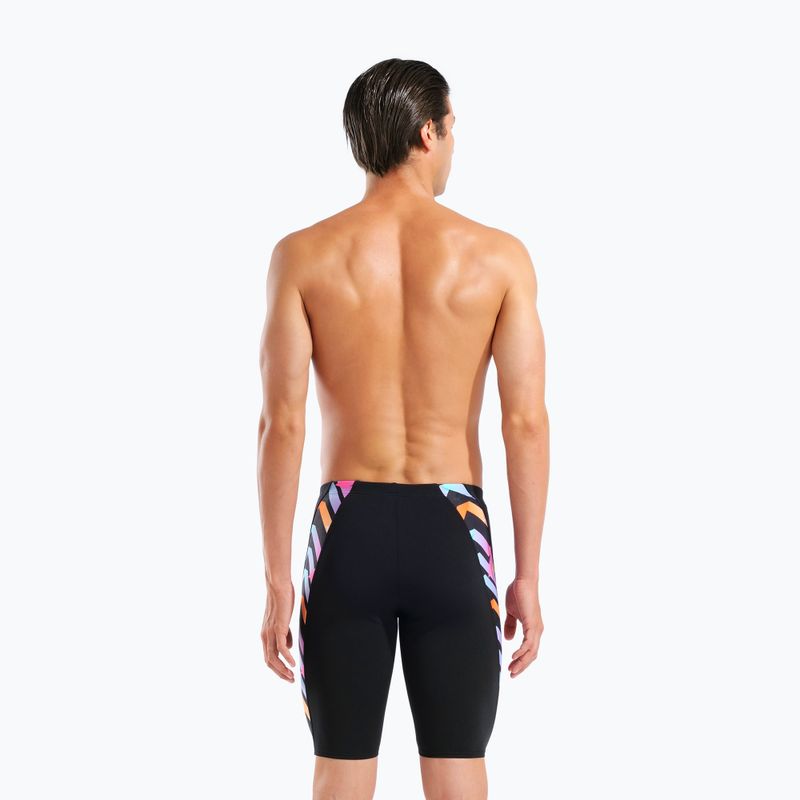 Pánske plavky jammery arena Texture Swim black/black multi 7
