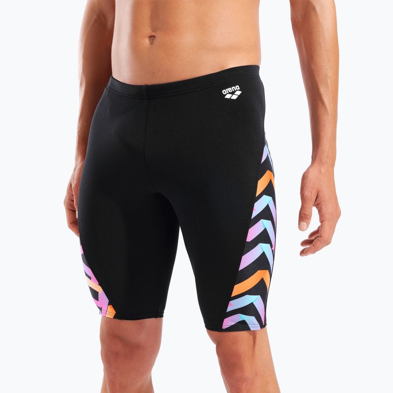 Pánske plavky jammery arena Texture Swim black/black multi 8