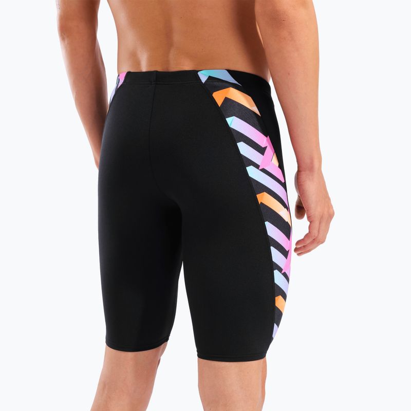 Pánske plavky jammery arena Texture Swim black/black multi 9