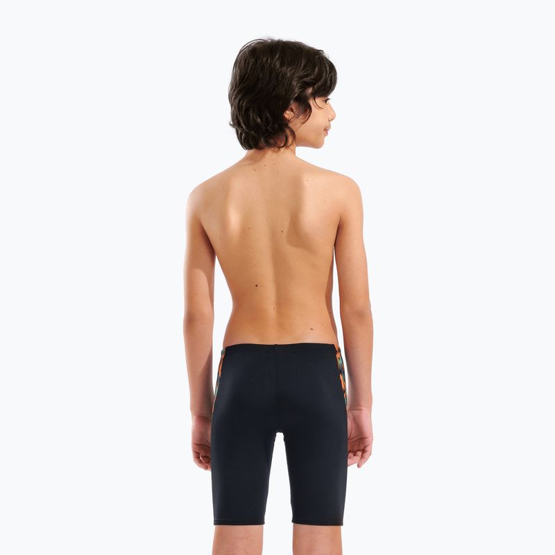 Detské plavky jammery arena Print Swim black/orange multi 7