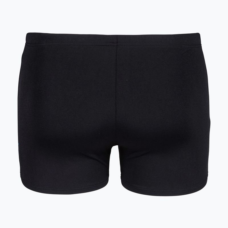 Pánske plavecké boxerky arena Graphic Swim Short black/turquoise 2