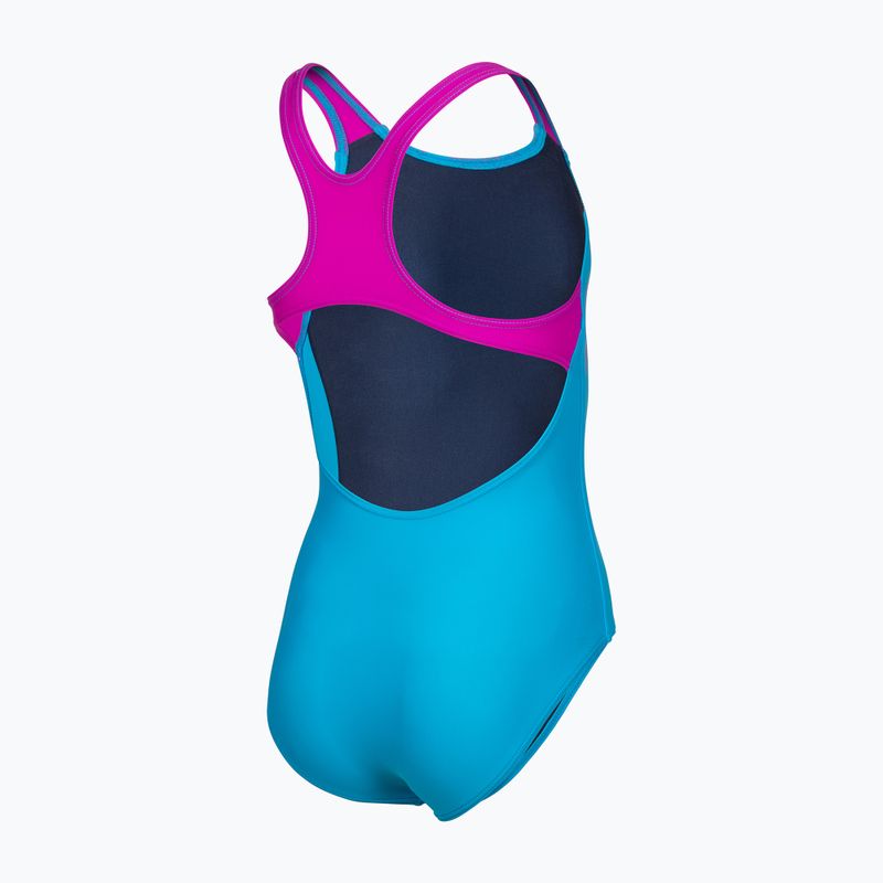 Detské jednodielne plavky arena Kikko Swim Pro Back turquoise/very fuchsia 4
