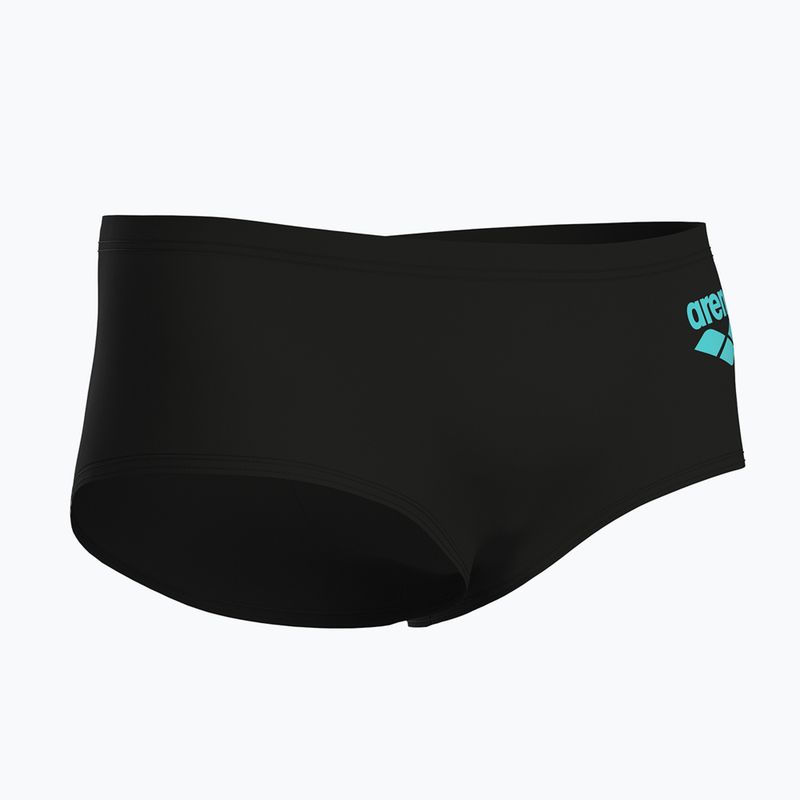 Pánske plavecké boxerky arena One Low Waist Short Big Logo black/black 4