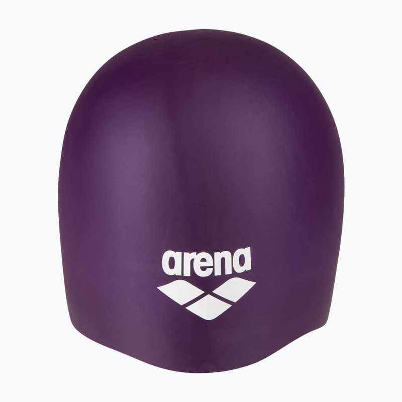 Plavecká čiapka arena Long Hair plum/white 3