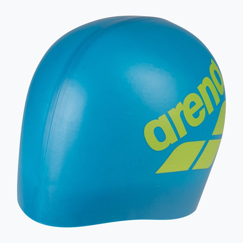 Plavecká čiapka arena Big Logo blue cosmo/artic lime 3