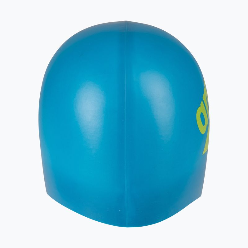 Plavecká čiapka arena Big Logo blue cosmo/artic lime 5
