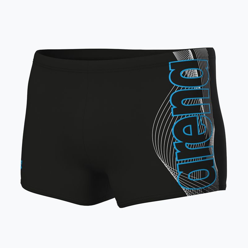 Pánske plavecké boxerky arena Basic Swim Short black/turquoise 3