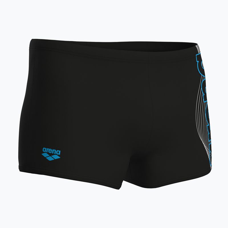 Pánske plavecké boxerky arena Basic Swim Short black/turquoise 4