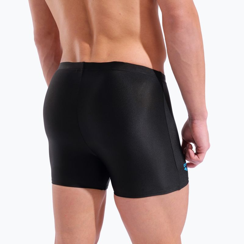 Pánske plavecké boxerky arena Basic Swim Short black/turquoise 9