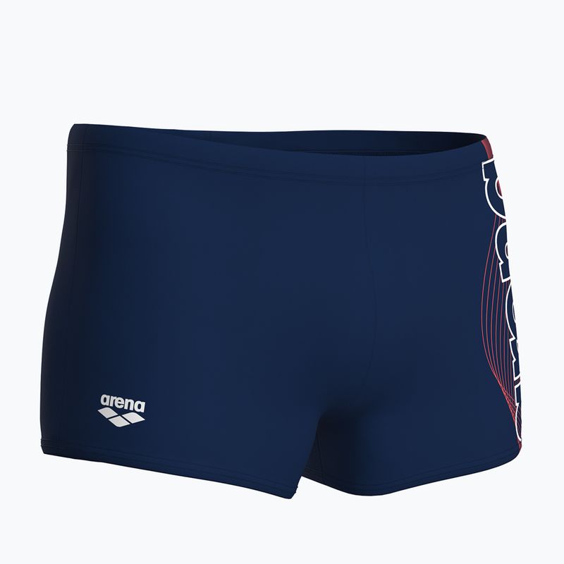 Pánske plavecké boxerky arena Basic Swim Short navy/white 4