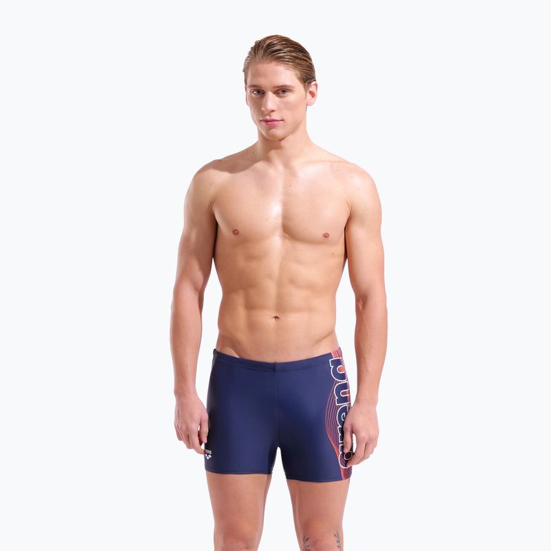 Pánske plavecké boxerky arena Basic Swim Short navy/white 5
