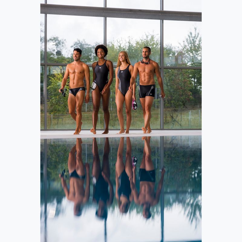 Dámske jednodielne plavky arena Monoglow One Piece black multi/black 10
