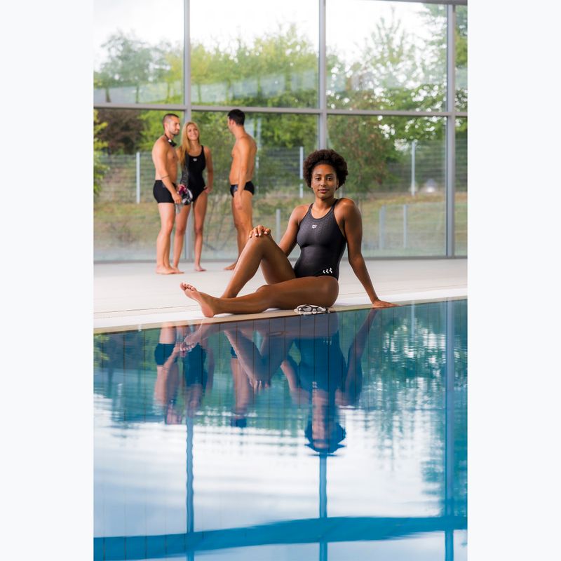 Dámske jednodielne plavky arena Monoglow One Piece black multi/black 11