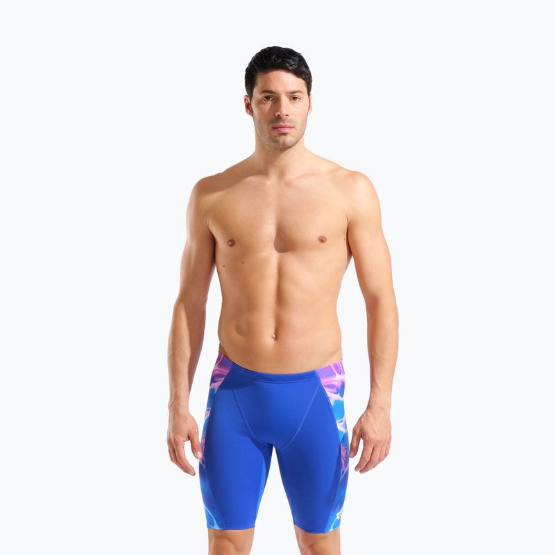 Pánske plavky jammery arena Earth Swim Jammer neon blue/neon blue multi 5