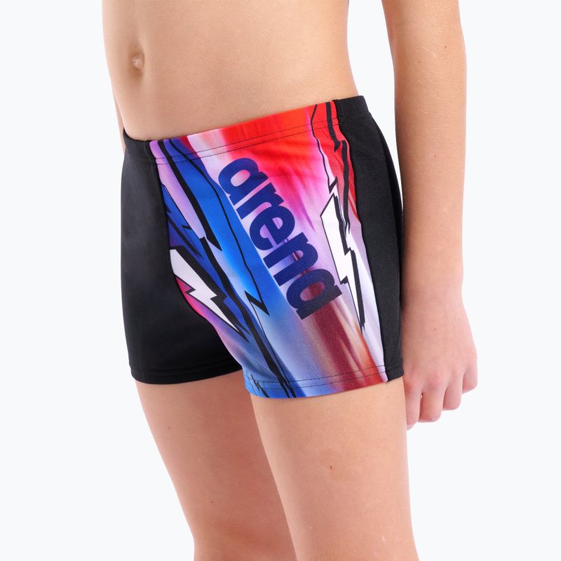 Chlapčenské plavecké boxerky arena Loud Swim Short black/multi 4