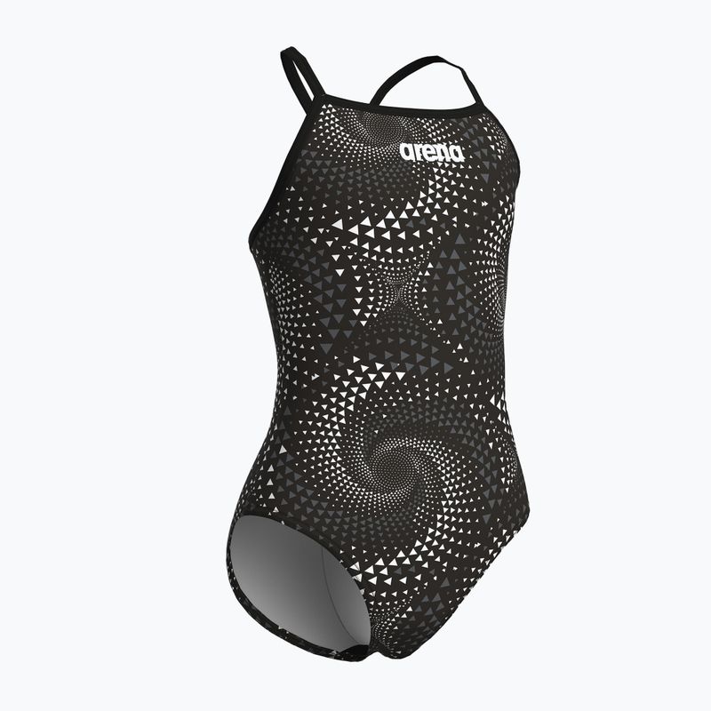 Detské jednodielne plavky arena Fireflow Lightdrop Back black/team black 4
