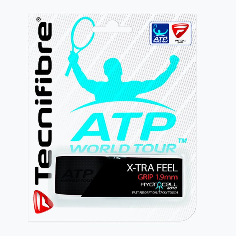 Omotávka na tenisovú raketu Tecnifibre X-Tra Feel čierna 51ATPXFEBK