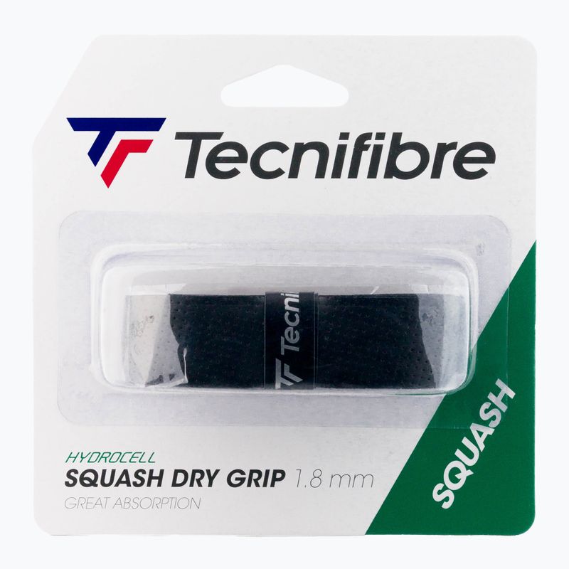 Omotávka na squashovú raketu Tecnifibre Square Dry Grip čierna 51SQGRIPBK