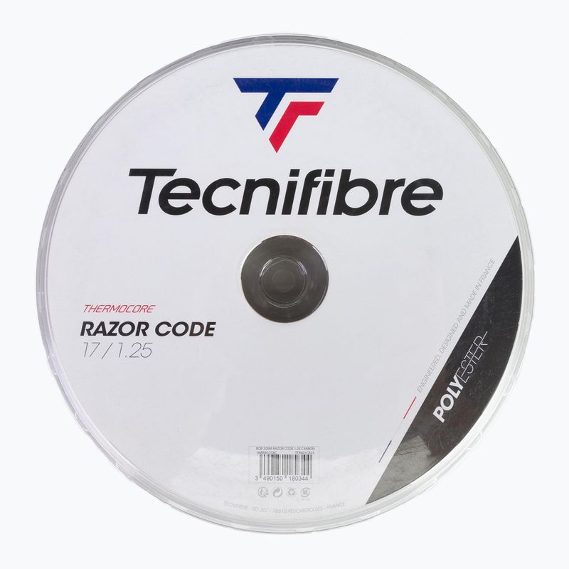 Tecnifibre Reel 200M Razor Code tenisová struna 200 m čierna 04RRA125XC