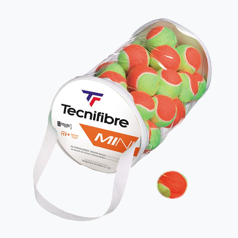 Tenisové loptičky Tecnifibre Mini Bag 36 ks orange