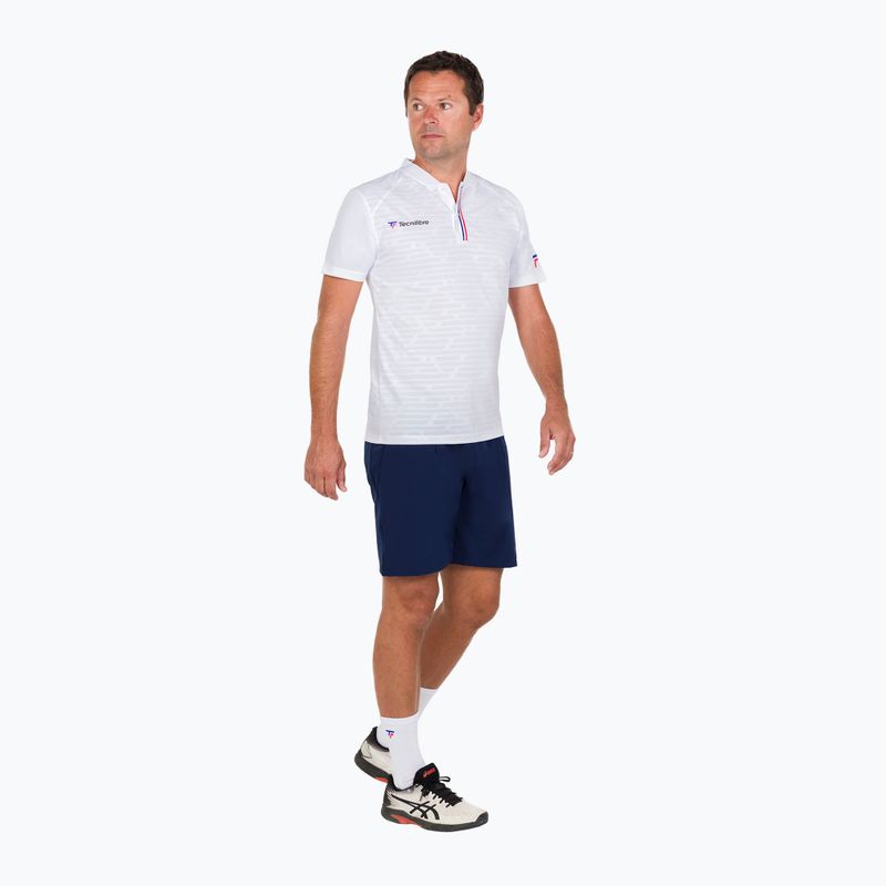 Pánske tenisové tričko Tecnifibre Polo white 22F3VE F3 3