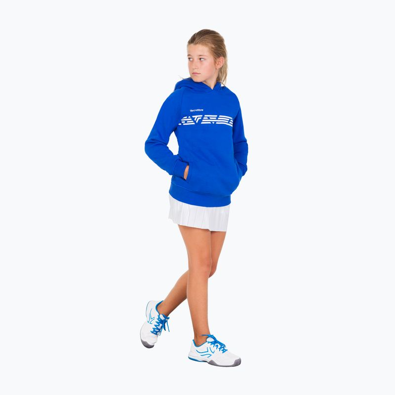 Detská tenisová mikina Tecnifibre Fleece Hoodie blue 21LAHORO0B 8